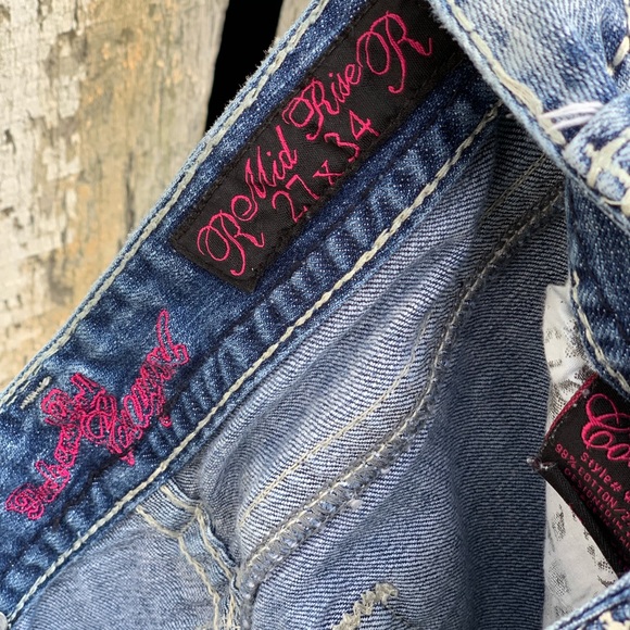 Rock and Roll Cowgirl Jeans Mid Rise 27”x34” - Picture 3 of 5